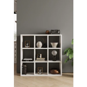 Oya 9 Raflı Kare Kitaplık