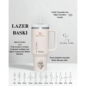 Kişiselleştirilebilir Quencher Pipetli Termos 1,18 L Açık Pembe Özel İsimli