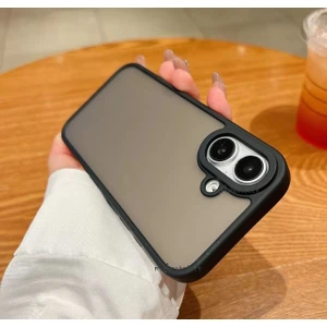 Apple iPhone 17 Kılıf Mat Parmak Izi Yapmaz Kamera Korumalı Renkli Tuşlu Silikon Kapak