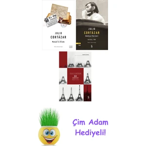 Julio Cortazar 3 Kitap Seti + Çim Adam Hediye