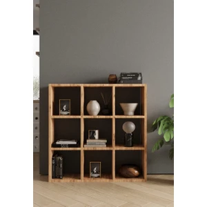 Oya 9 Raflı Kare Kitaplık