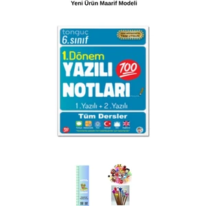 Tonguç 6. Sınıf Yazılı Notları 1. Dönem 1 ve 2. Yazılı Yeni Ürün (Tırtıl A.+Kalem B.) 2026 Maarif M.