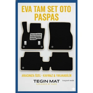 Hyundai I20 2008-2014 Aracınıza Özel Eva Paspas Siyah Bej | Kaymaz ve Yıkanabilir Oto Paspas