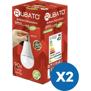 Şarjlı 30W LED Ampul (2'li Paket)