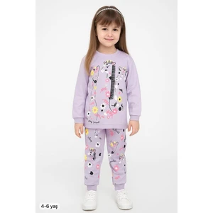 Lila Zürafa 4-6 Yaş Çocuk Alt Üst Takım