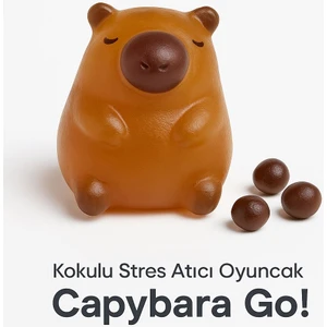 Capybara Go Jel Stres Topu Oyuncak – Esnek, Yumuşak, Kapibara Şekilli Antistres Jel Oyuncak