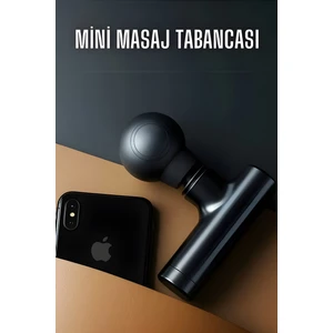 Kablosuz Mini Masaj Tabancası Sessiz Çalışma USB Type-C Şarjlı Kas Gevşetici Taşınabilir Masaj Aleti