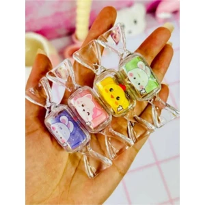 Şeker Şeklinde Kokulu Sevimli Hamur Silgi Set-2 Renkli Hayvan Desenli Silgi 1 Adet (Hs-27)