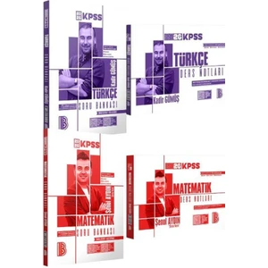 Benim Hocam Yayınları 2026 KPSS Genel Yetenek Ders Notları Tamamı Çözümlü Soru Bankası Seti 4'lü Set ve KPSS Deneme