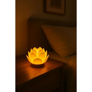 Dekoratif Lotus Çiçeği Tasarımlı Tealight Mumluk