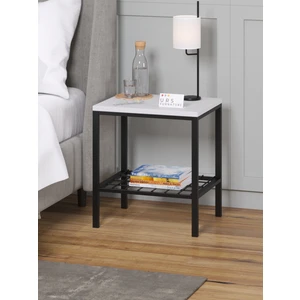 Komodin Raflı Komodin Dekoratif Metal Ayaklı Komodin Başucu Komodin