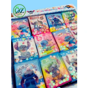 ÖZ OFİS Stitch 1 Adet Mini Sulu Sticker Defteri 100+ Stickerlı Stitch Defter (T-340)