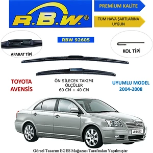 Toyota Avensis (2004-2008) Ön Silecek Süpürgesi 600MM + 400MM
