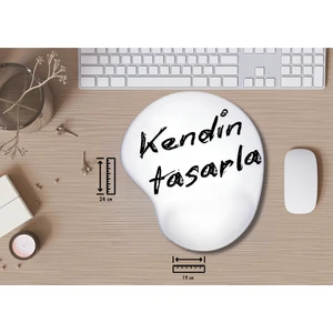 Firmalara Özel , Kişiye Özel Tasarlanabilir Bileklik Destekli Oval Mouse Pad