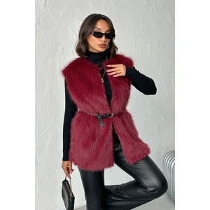 Kürk ve Astarlı & Cepli Uzun Yelek