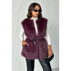 Kürk ve Astarlı & Cepli Uzun Yelek