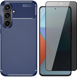 Samsung Galaxy S24 FE Kılıf Zore Negro Silikon Kapak + Hayalet Cam Ekran Koruyucu