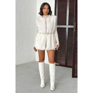 Kürk ve Astarlı & Cepli Uzun Yelek