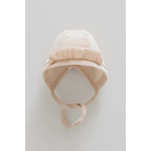 Mıddle Castle Irfır Detaylı Kadife Şapka - Caramell  - SPK2149 - Bej - 9 - 12 Ay - SPK2149-BEJ-9 - 12 Ay Bej