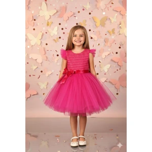 Tütülü Çocuk Abiye Elbise Gösteri Elbisesi ABY236