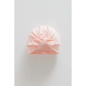 Tıny Lace Fiyonklu Bone - Caramell  - SPK1892 - Pembe - 9 - 12 Ay - SPK1892-PEMBE-9 - 12 Ay Pembe