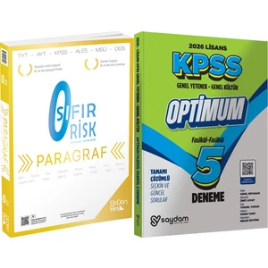345 - Paragraf Sıfır Risk + Lisans Optimum 5 Deneme