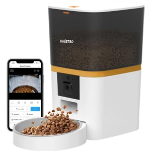 QQ009 Gece Görüşlü 1080P Fhd Kameralı, Akıllı Kedi Köpek Otomatik Mama Kabı, Tuya App-Wifi Uzaktan Kontrol, Sesle Çağırma, 2.4ghz-5ghz, 6lt Hazne, Metal Kase