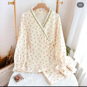 Organik Pamuk Müslin Kumaş Pijama Takımı