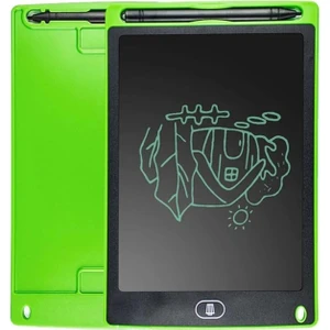 Brother Toys 12 Inch Renkli Yazan LCD Dijital Çocuk Tablet Yazı Tahtası Silinebilir Grafik Çizim Tableti Yeşil