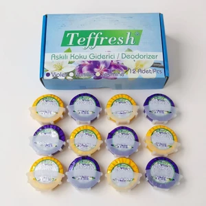 Askılı Wc Koku Giderici 50 gr 12 Ad Teffresh Karma Renkler