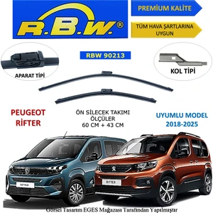 Peugeot Rifter (2018-2025) Ön Silecek Süpürgesi 600MM + 430MM