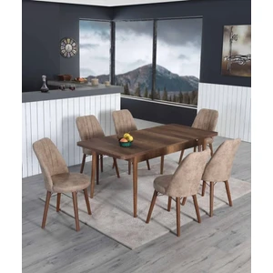 Yonga Concept Açılabilir Mutfak Masa Takımı (6 Sandalyeli)