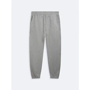 Beli Lastikli Dar Paça Gri Eşofman