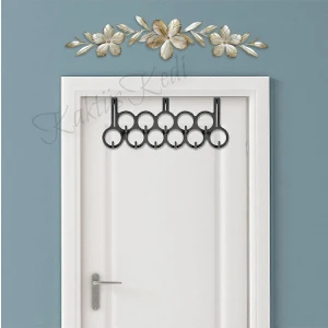 Kalın Kapılarla Uyumlu Kapı Arkası Askılık Gri