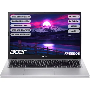 Aspire AG15-71P Intel Core I5 1334U 8 GB 512 GB SSD 15,6'' FHD IPS Freedos NX.JDCEY.001