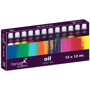 Academy 12×12 ml Yağlı Boya Seti – Canlı ve Zengin Renkler, Profesyonel ve Hobi Sanatçılar için Uygun