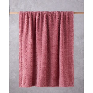 English Home Romantic Hearts Jakarlı Wellsoft Tv Battaniye 120X160 cm Gül Kurusu