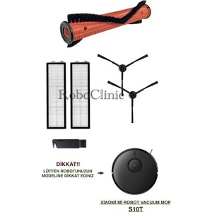 Xiaomi Mi Robot Vacuum S10T Robot Süpürge Uyumlu Yedek Fırça, Hepa Filtre - 6 Parça