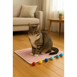 Ponponlu Kedi ve Köpek Minderi Sıcacık Box