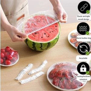 100 Adet Elastik Saklama Torbası - Tencere Bonesi