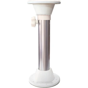 Teleskopik Masa Ayağı Tekne & Karavan 2 Kademe 53-81CM Beyaz Taban