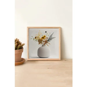 Ahşap Çerçeveli Mdf Kare Tek Tablo (Kendi Tablo Setinizi Oluşturacağınız Liste) 23 x 23 Çerçeveli TX1203