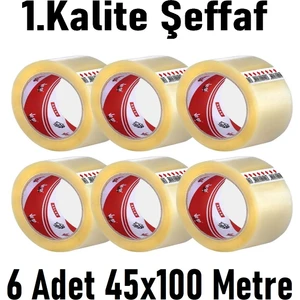 Vege Koli Bantı Aslan 45X100 Şeffaf 6'lı Paket