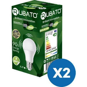 Sensörlü 9W LED Ampul (2'li Paket)