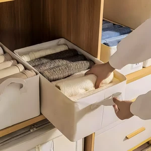 1 Adet Çelik Çerçeveli Katlanabilir Dolap Içi Raf Düzenleyici 25X45X20CM Krem Gardırop Organizer