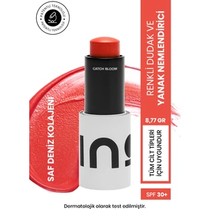 INO Beauty Catch Bloom Fullsize Lip & Cheek Stick Daylily 8,77g, SPF30 Renkli Dudak ve Yanak Nemlendiricisi - Saf Kolajen