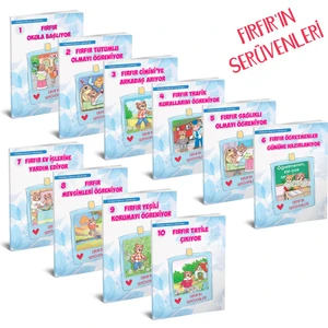 Koza 1 ve 2. sınıf Fırfırın Serüvenleri Hikaye Dizisi (10 Kitap)
