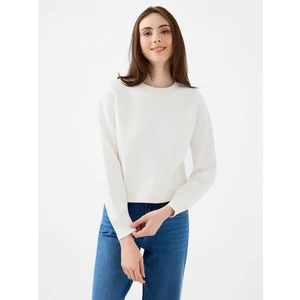 Beyaz Kadın Sweatshirt LF2041105