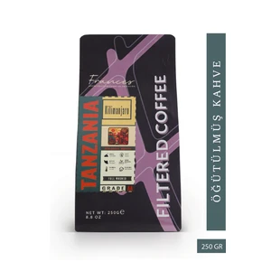 %100 Arabica Tanzania | Öğütülmüş Filtre Kahve | 250G | Dengeli Tat