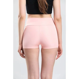 Kadın Toparlayıcı Dalgıç Kumaş Yüksek Bel Likralı Şort Sıkılaştırıcı Kısa Spor Tayt